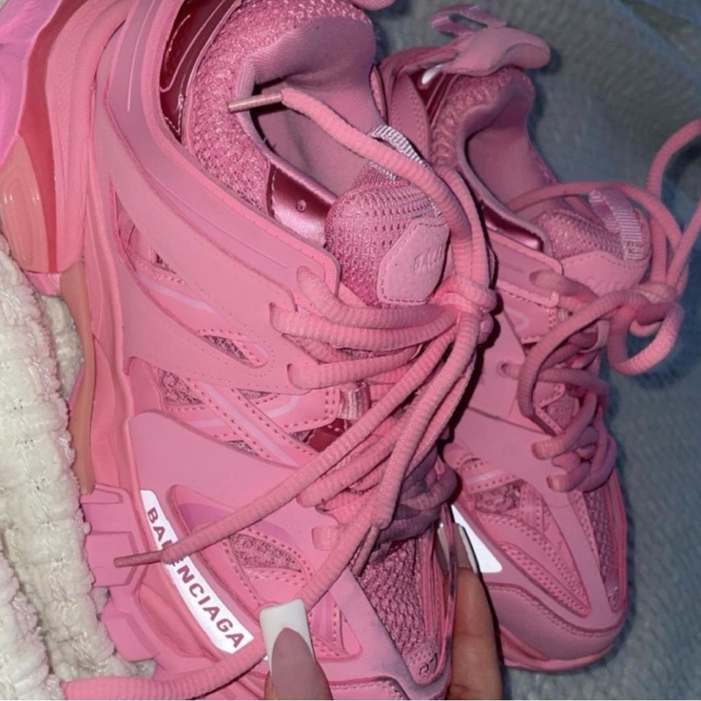 Balenciaga Pink Sneakers with Modern Chunky Design
